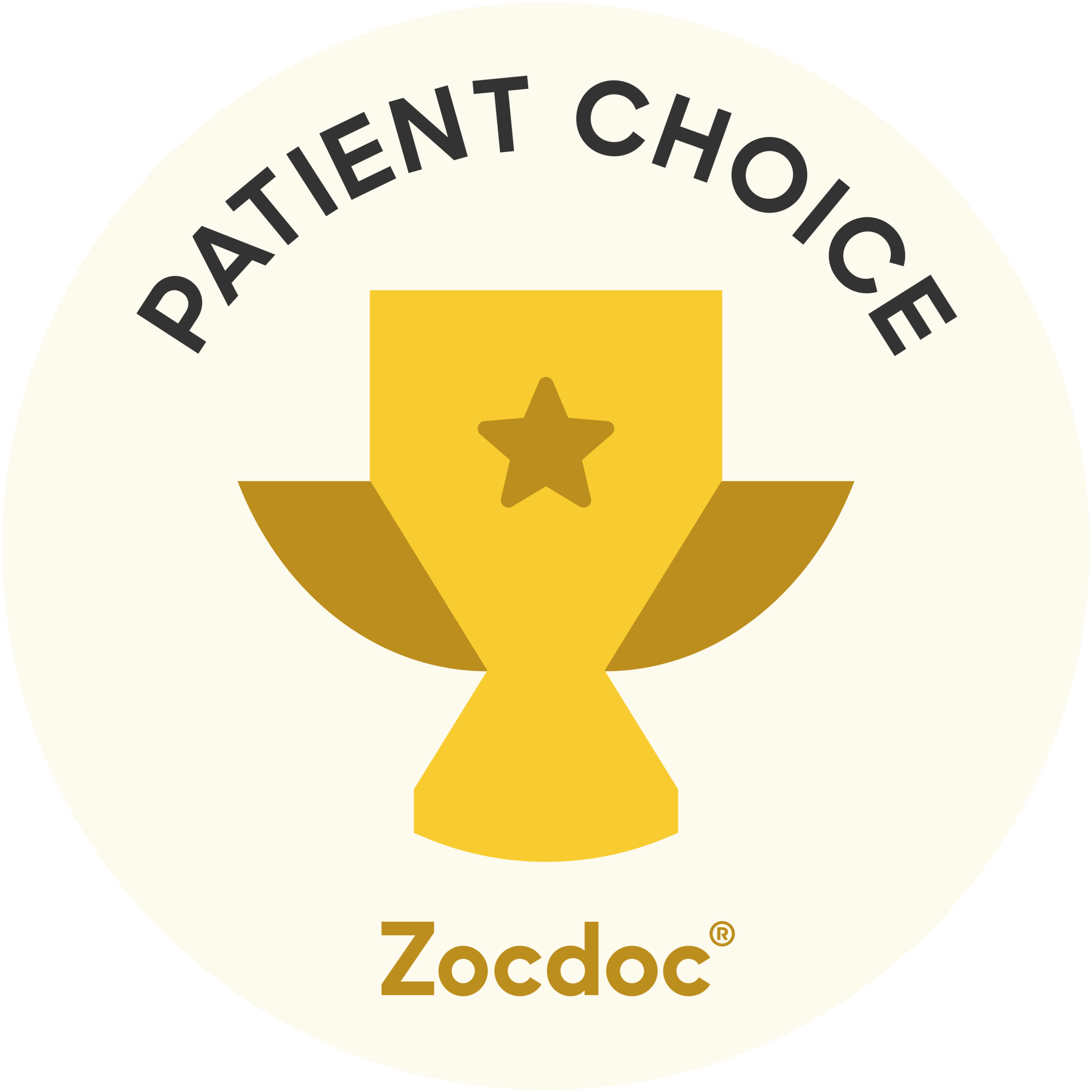 Zocdoc Patient Choice award for Gateway Health Wellness and Aesthetics in Tempe, AZ.